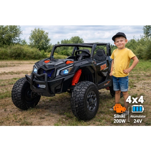 Buggy UTV X3 4x4 24V dwuosobowy pojazd elektryczny dla dzieci BBH-028